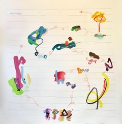 First Labyrinth No.16, Mixed Media on Paper