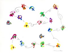 First Labyrinth No.7, Mixed Media on Paper