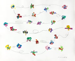 First Labyrinth No.8, Mixed Media on Paper