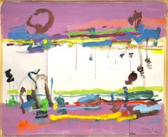 Fluss 2, Gemälde, Acryl auf Papier