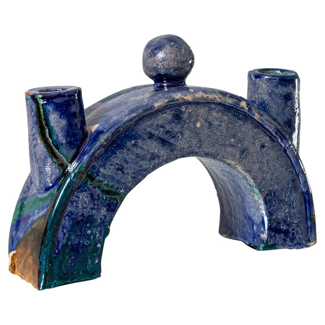 Minelo, Blue Candle Holder For Sale