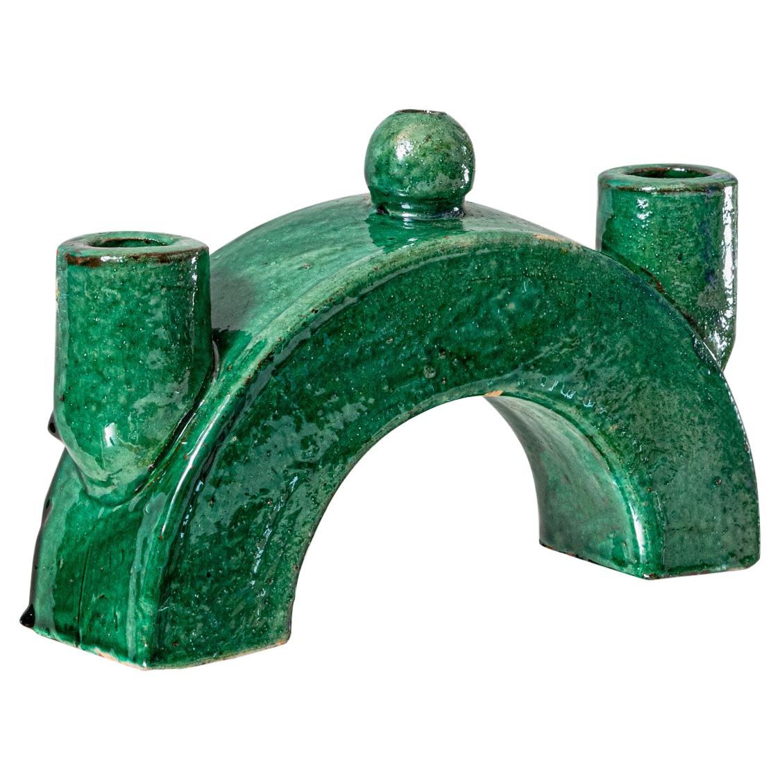 Minelo, Green Candle Holder, Sophie Dries For Sale