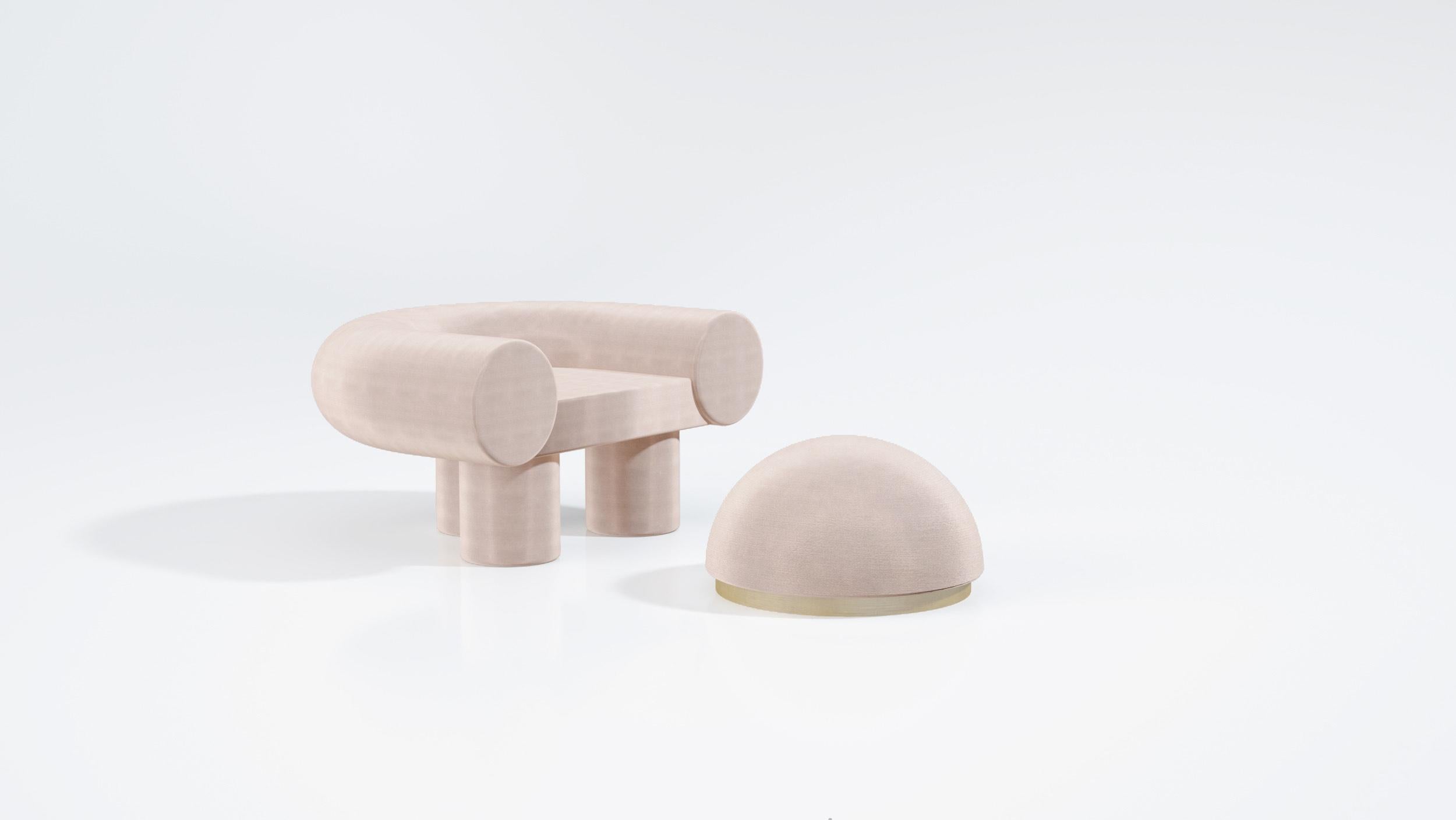 Mineral Armchair by Kasadamo, Soft Fabric Version 1