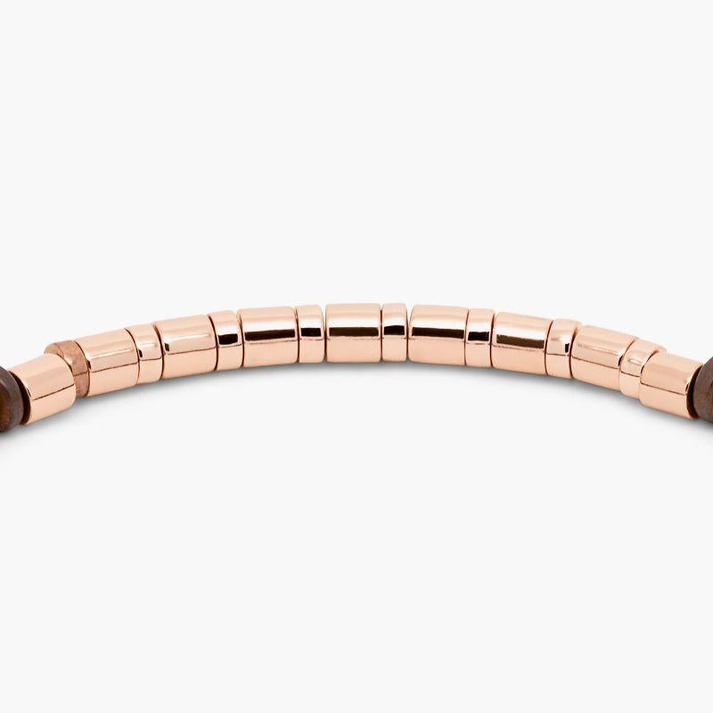 Mineral Bamboo Bracelet in Brown Hematite with Rose Gold Sterling Silver, Size S

Brown hematite stone beads sit together with varying sized rose gold-coloured, bamboo sterling silver elements, polished by hand and held together with our lobster