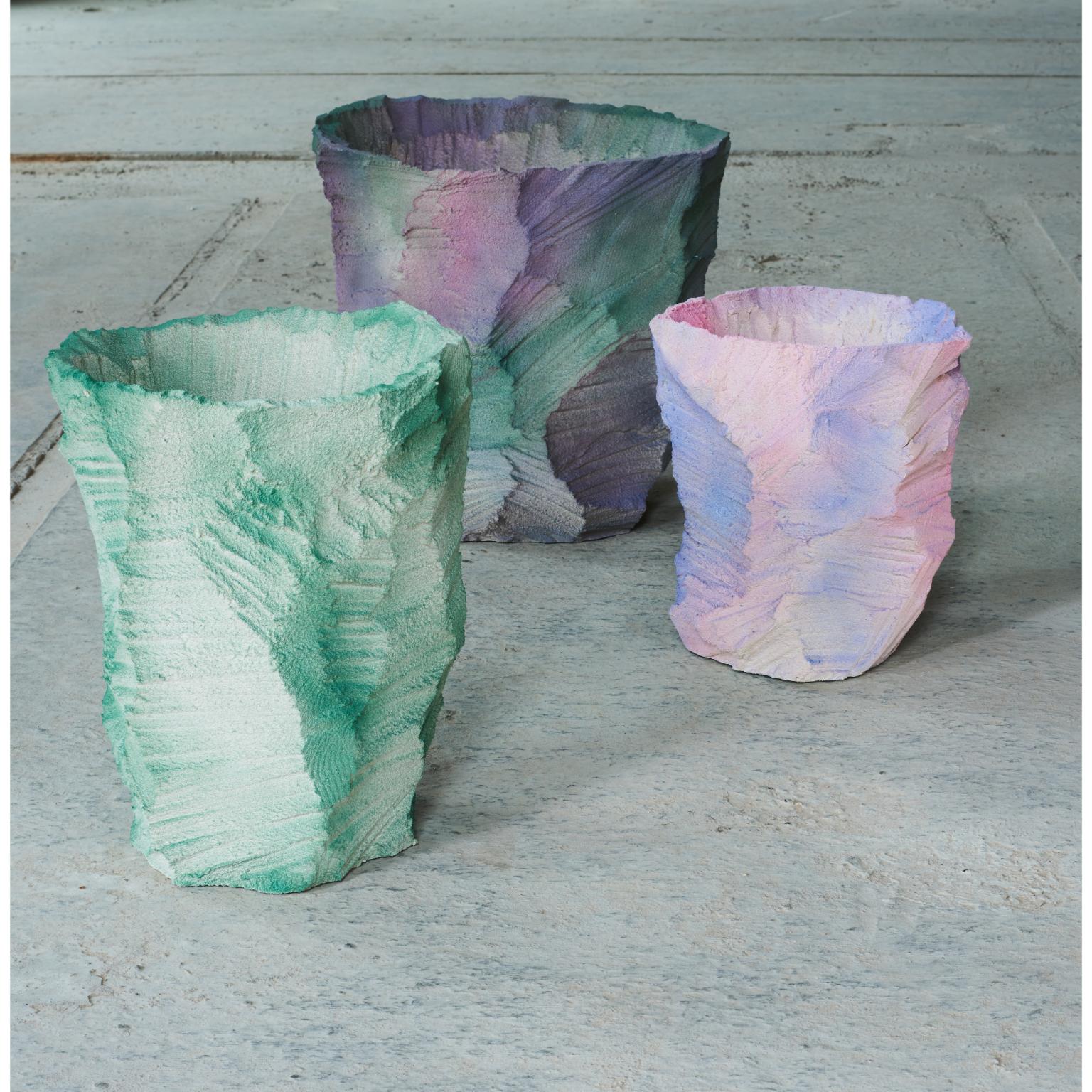 Danish Mineral Layer Vase by Andredottir & Bobek For Sale