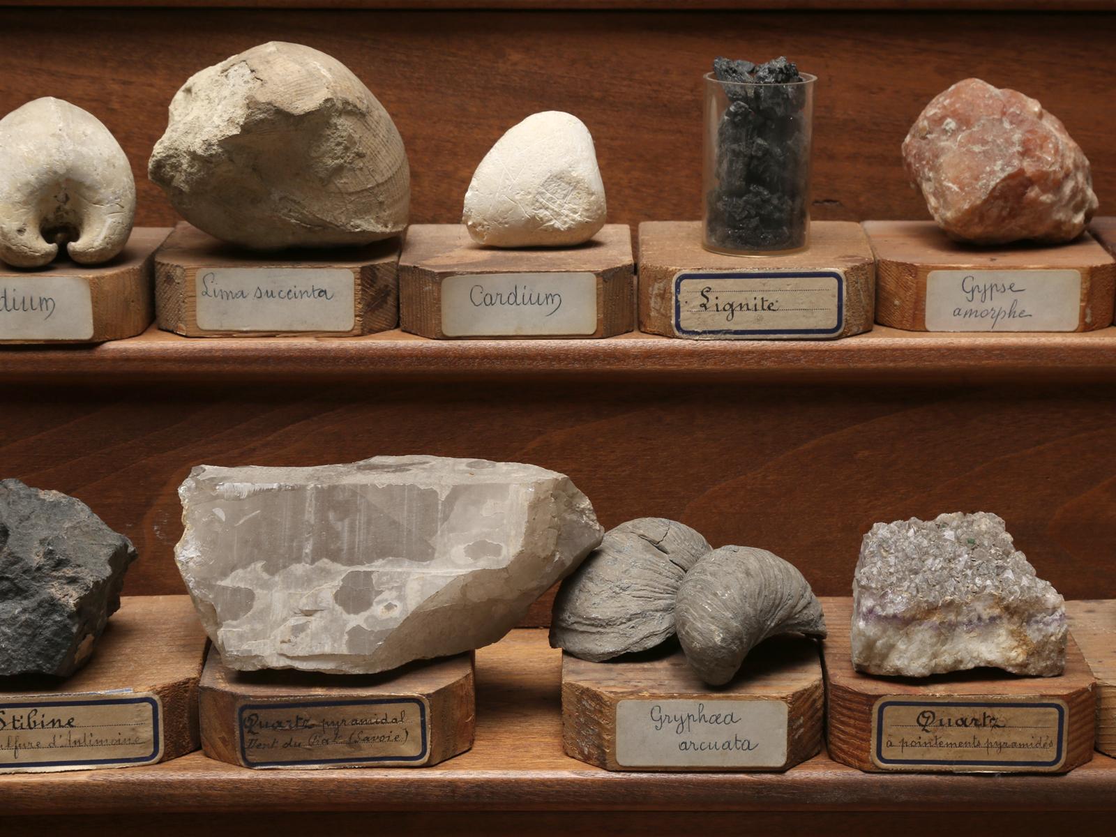 Mineraliensammlung:: aus einer Schule in Frankreich um 1891 4