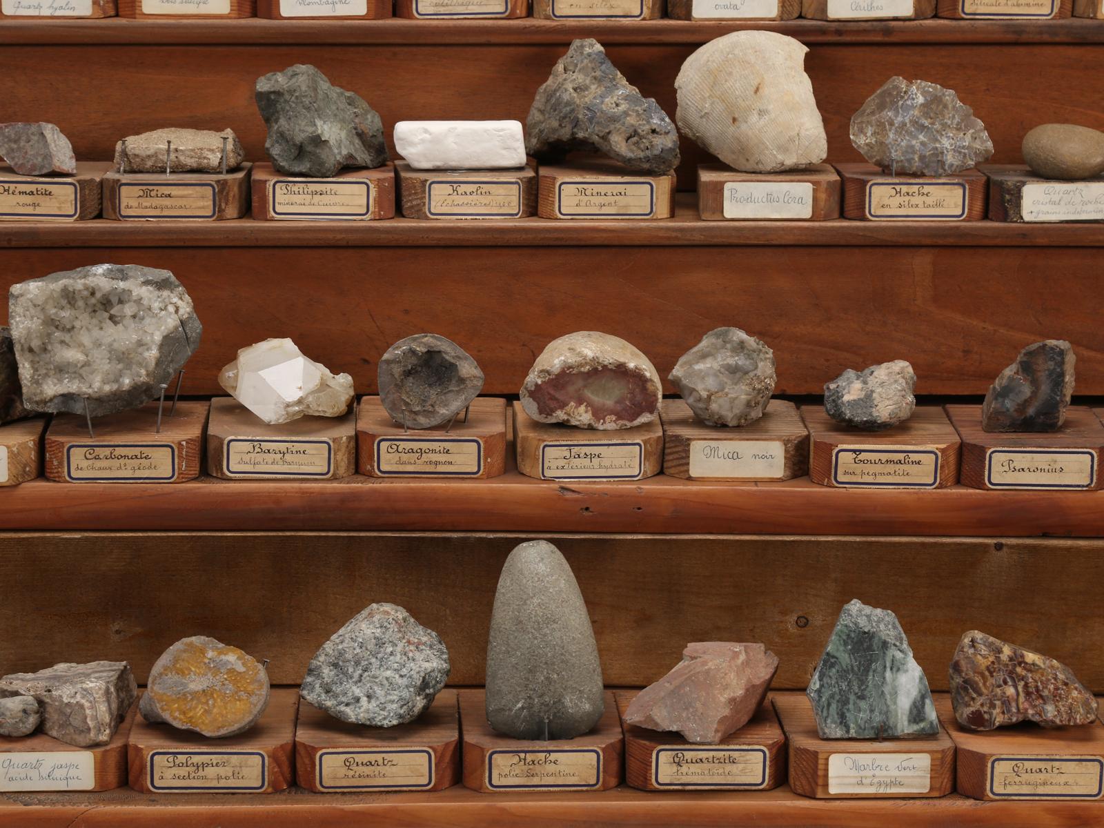 Mineral Specimen Collection, from a circa 1891 School in France 5