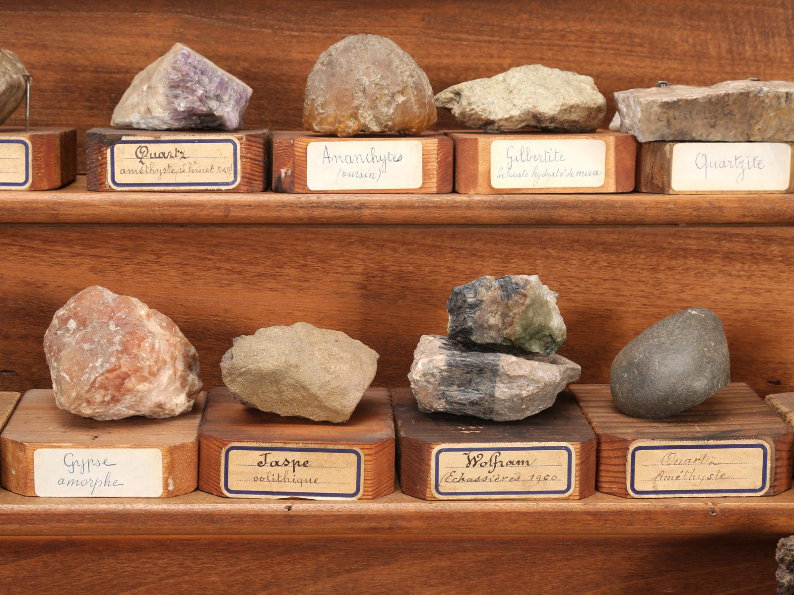 Mineraliensammlung:: aus einer Schule in Frankreich um 1891 8