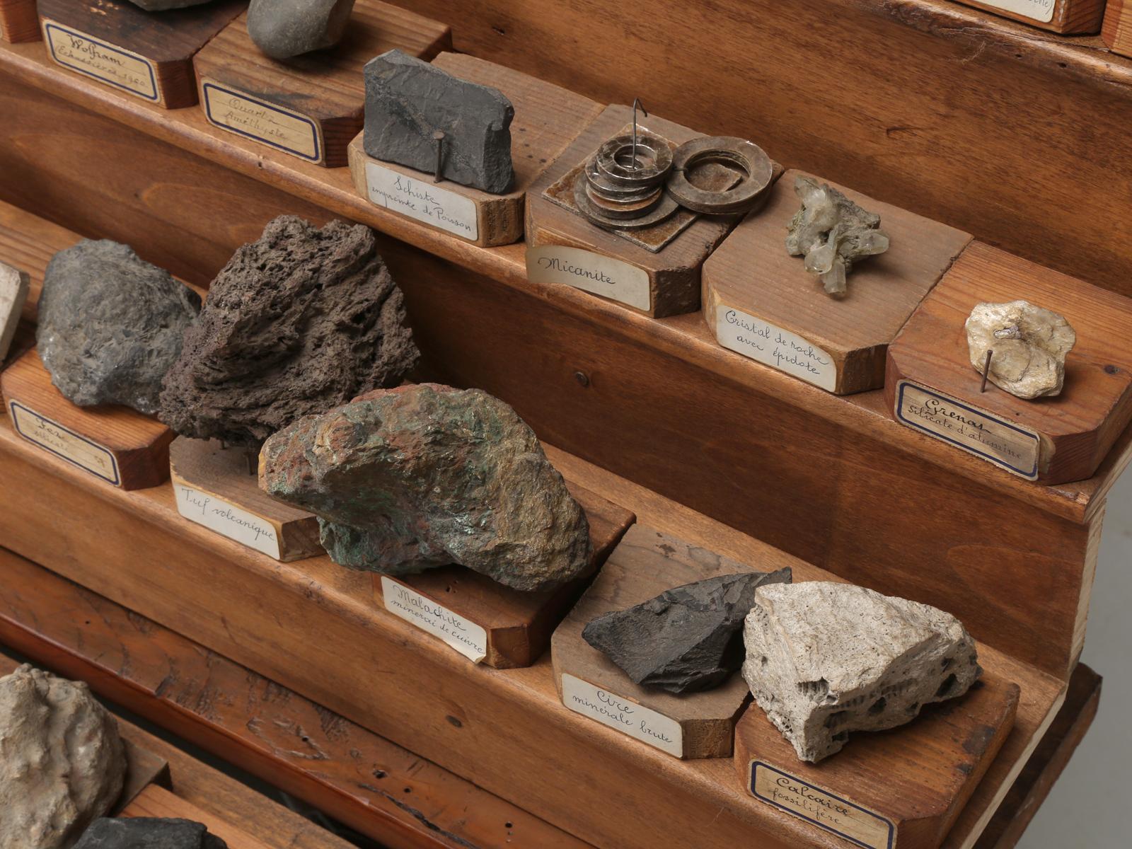Mineral Specimen Collection, from a circa 1891 School in France 9