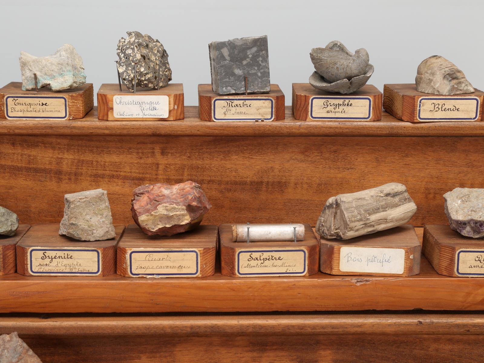 French Mineral Specimen Collection, from a circa 1891 School in France