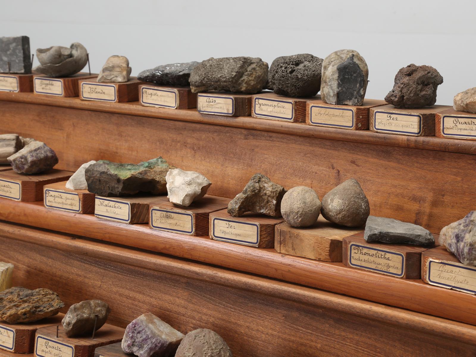 Mineral Specimen Collection, from a circa 1891 School in France In Good Condition In Chicago, IL