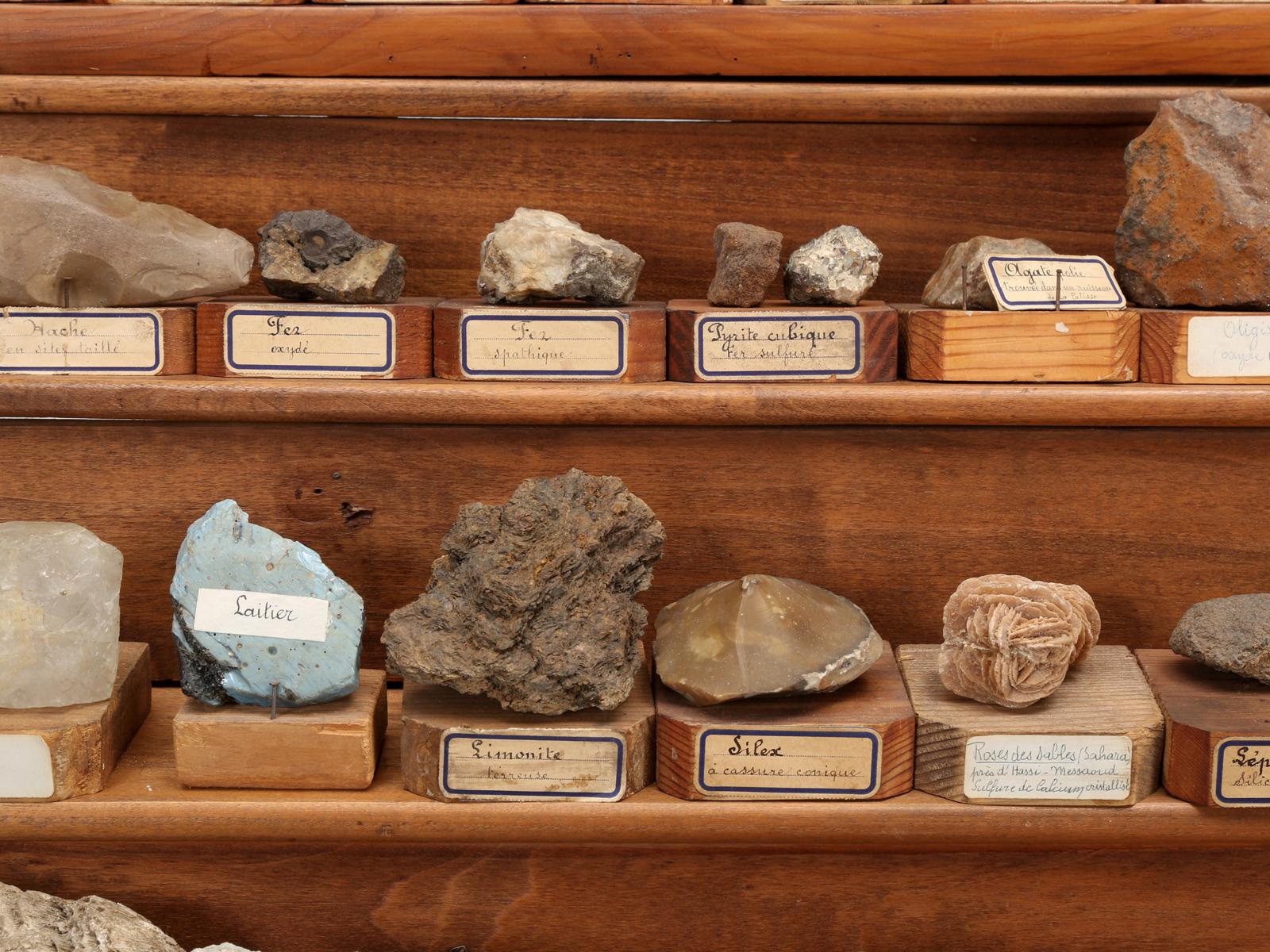 Mineral Specimen Collection, from a circa 1891 School in France 2