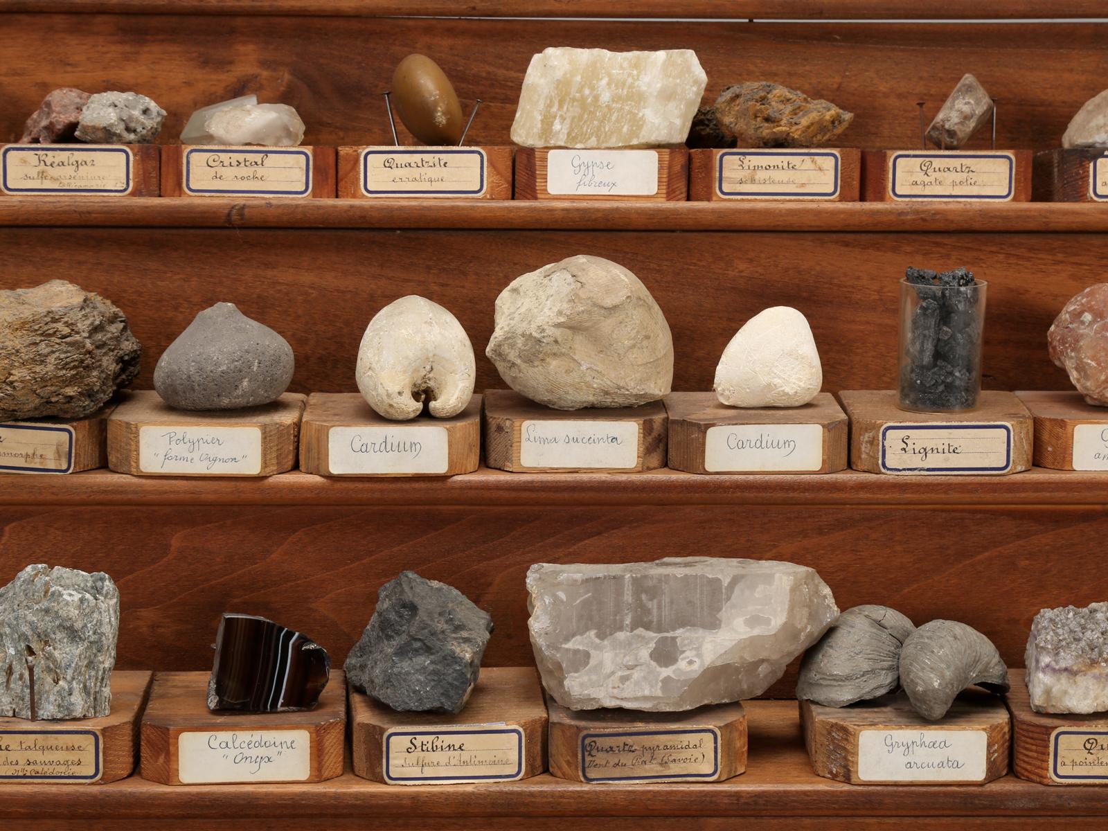 Mineral Specimen Collection, from a circa 1891 School in France 3