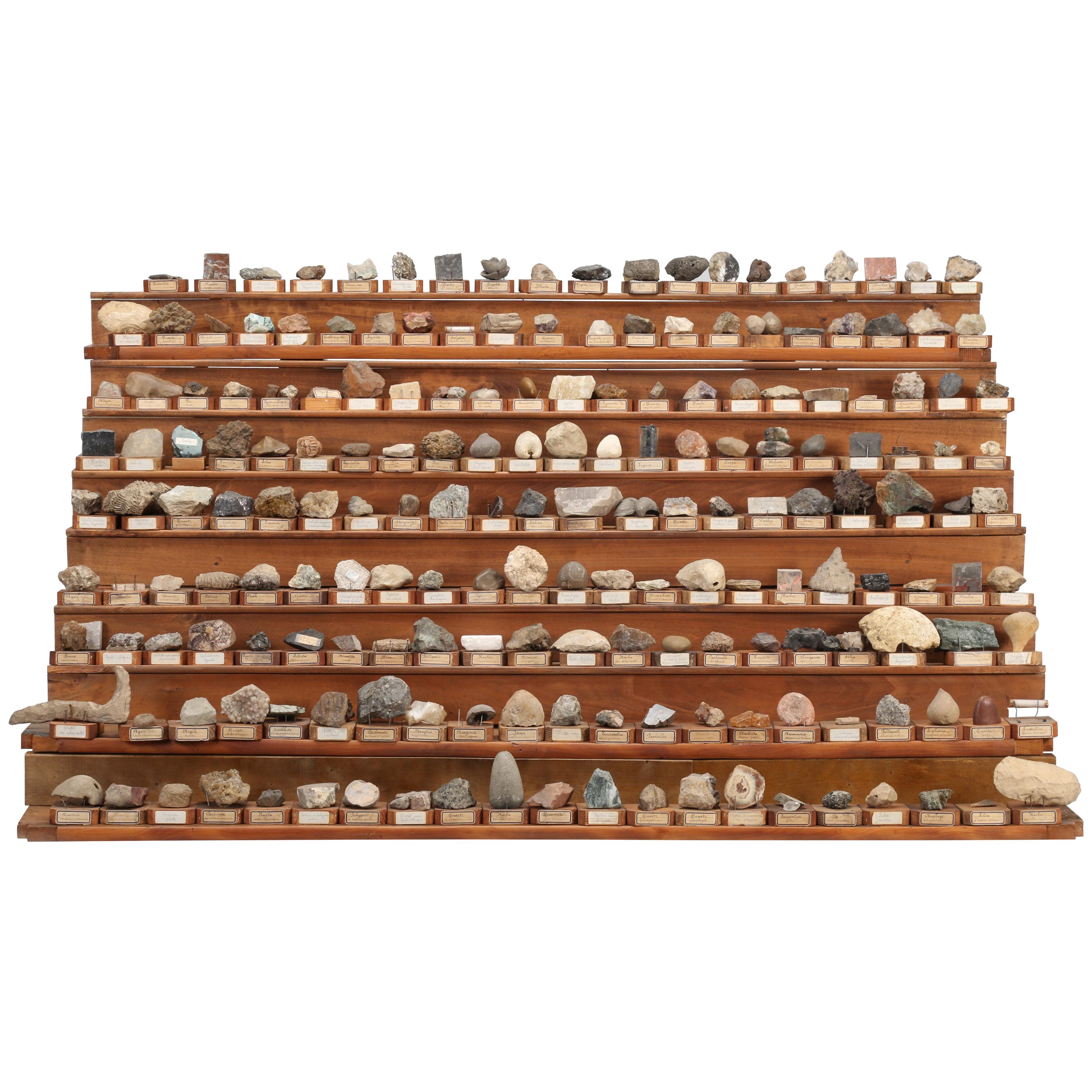Mineral Specimen Collection, from a circa 1891 School in France