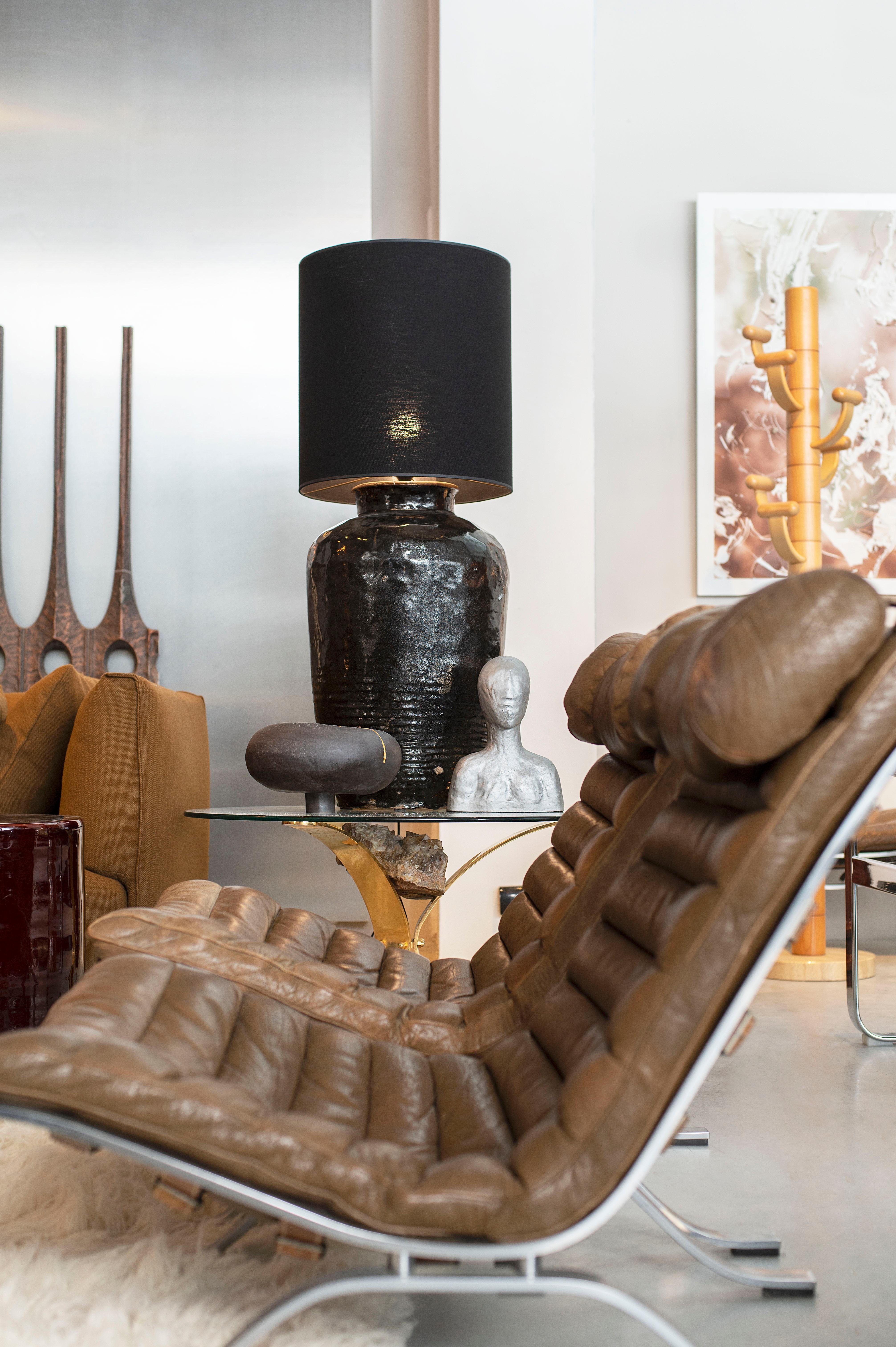 Fine XX secolo Tavolino in pietra minerale in stile Jaques Duval Brasseur, anni '70 in vendita