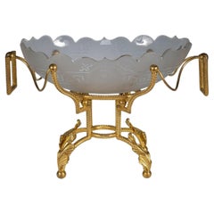 Antique "Minerva" Crystal Bowl attr. to Baccarat, France, circa 1890
