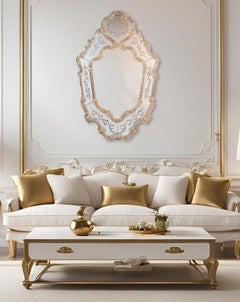 "Minerva" Murano Glass Mirror in Venetian Style, by Fratelli Tosi Murano