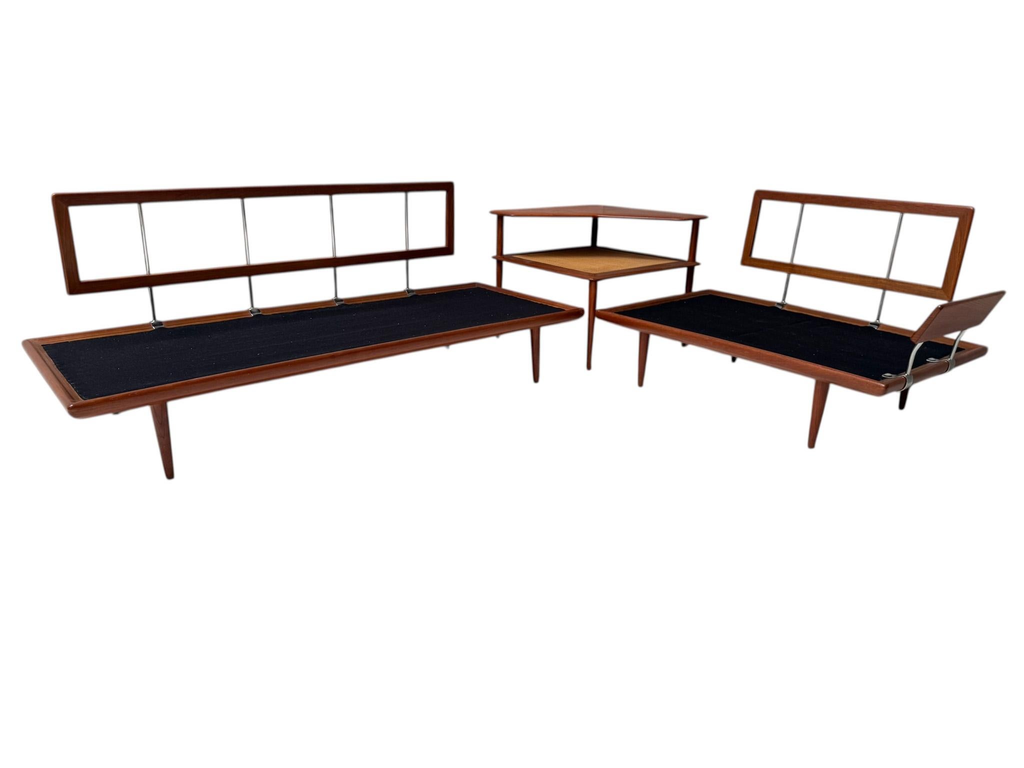 Mid-Century Modern Minerva Sofa Set by Peter Hvidt & Orla Molgaard Nielsen for France & Søn, 1960s en vente