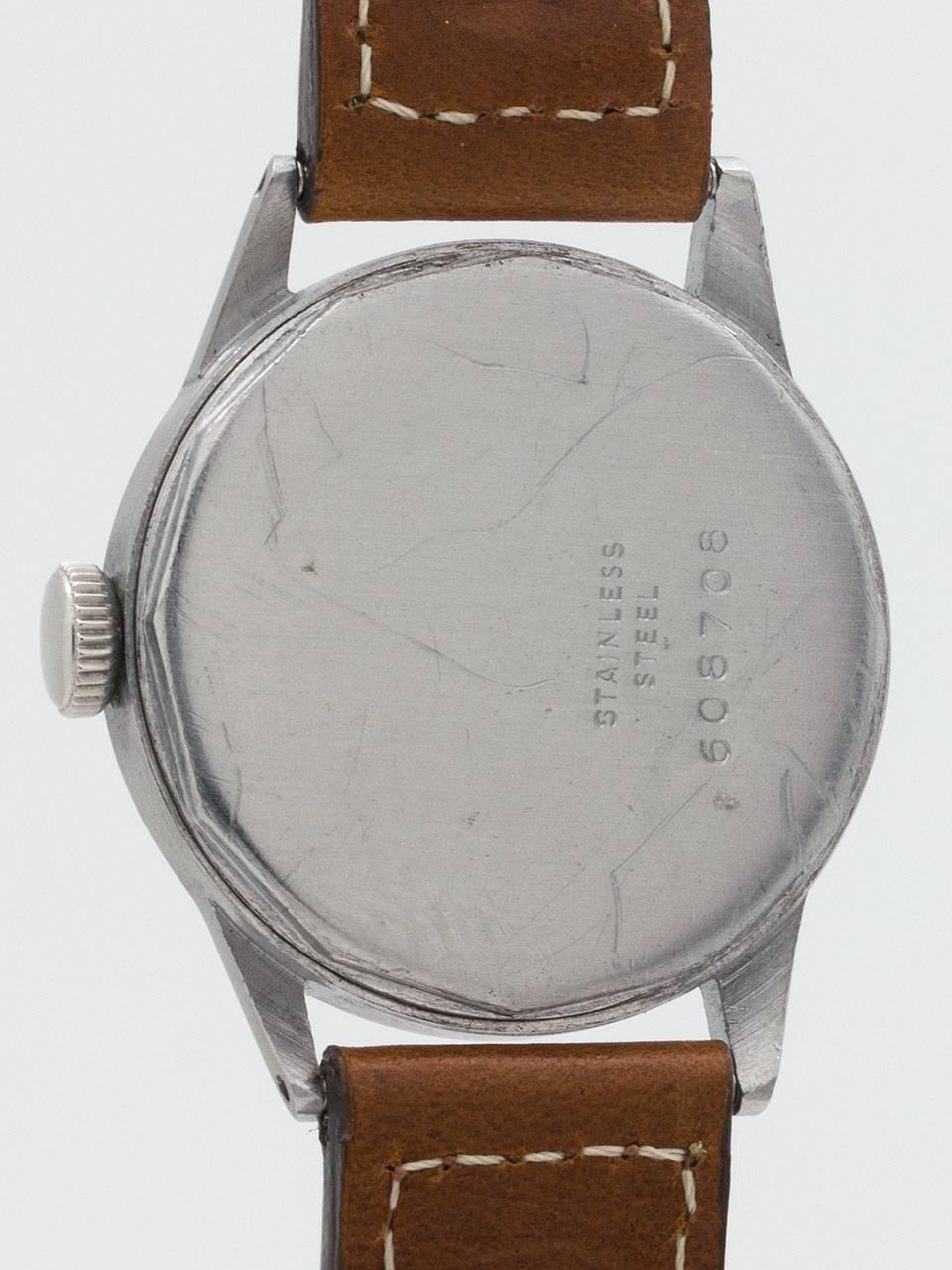 Men's Minerva Swiss Patina Dial, circa 1940s
