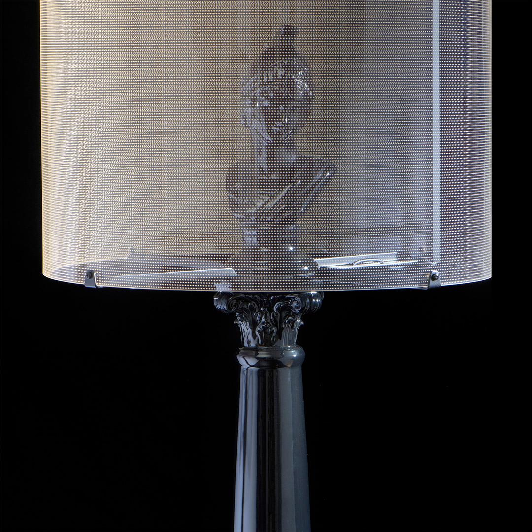 Moderne Lampe à touches Minerva, noire en vente