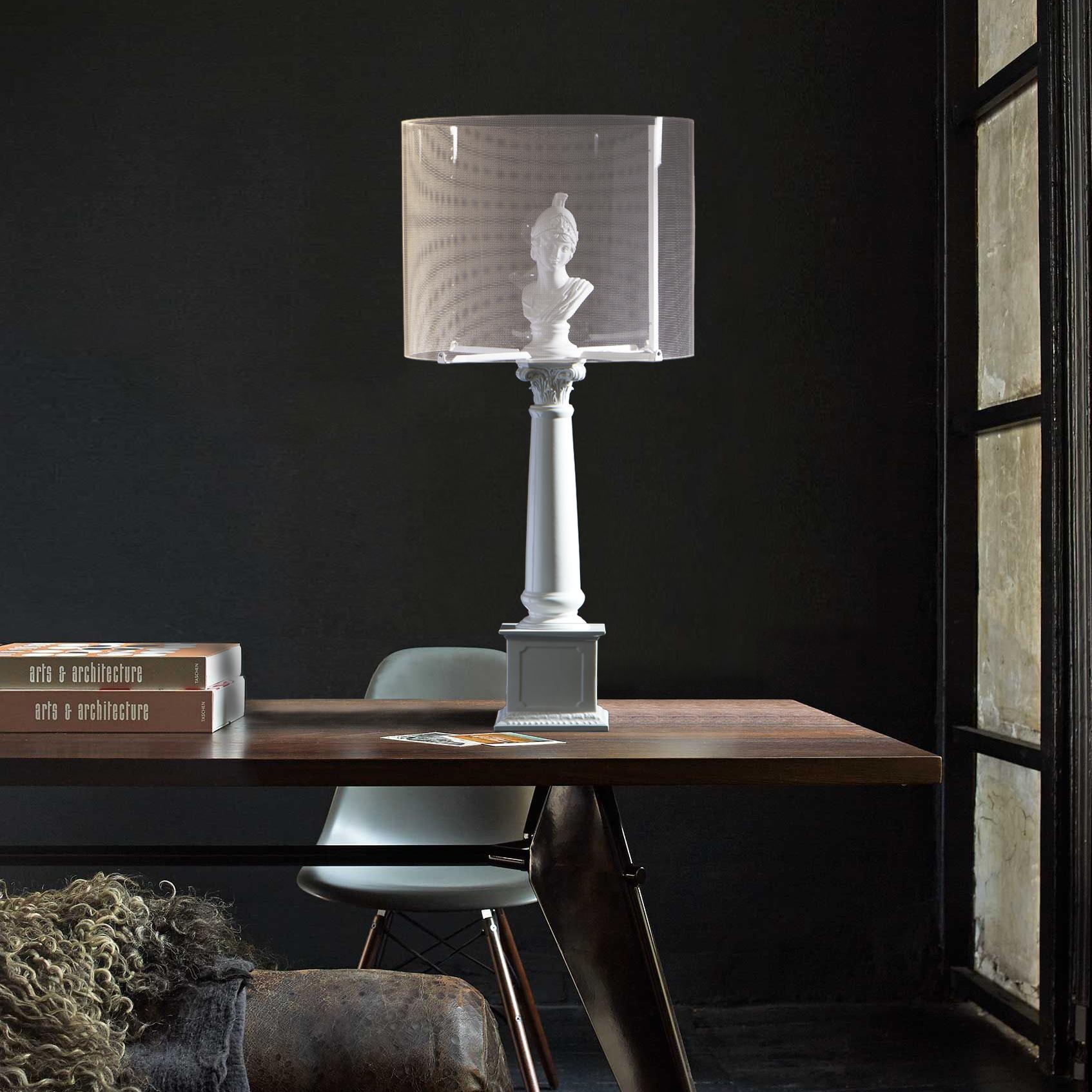 Minerva Touch-Lampe, weiß, weiß (Moderne) im Angebot