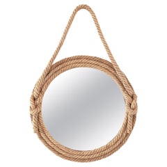 Minet Audoux Rope Wall Mirror, Mid-Century, France