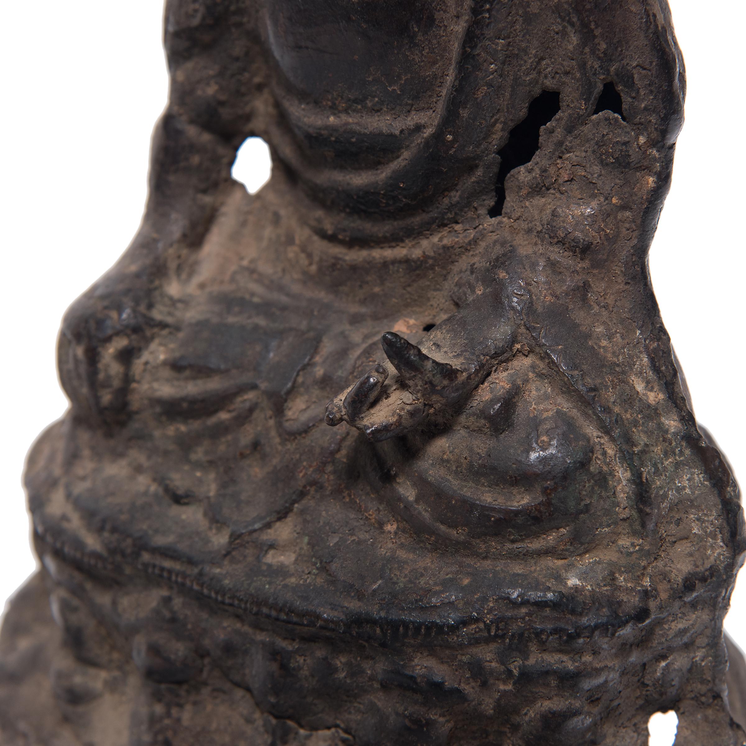 Chinese Ming Bronze Seated Buddha, circa 1600