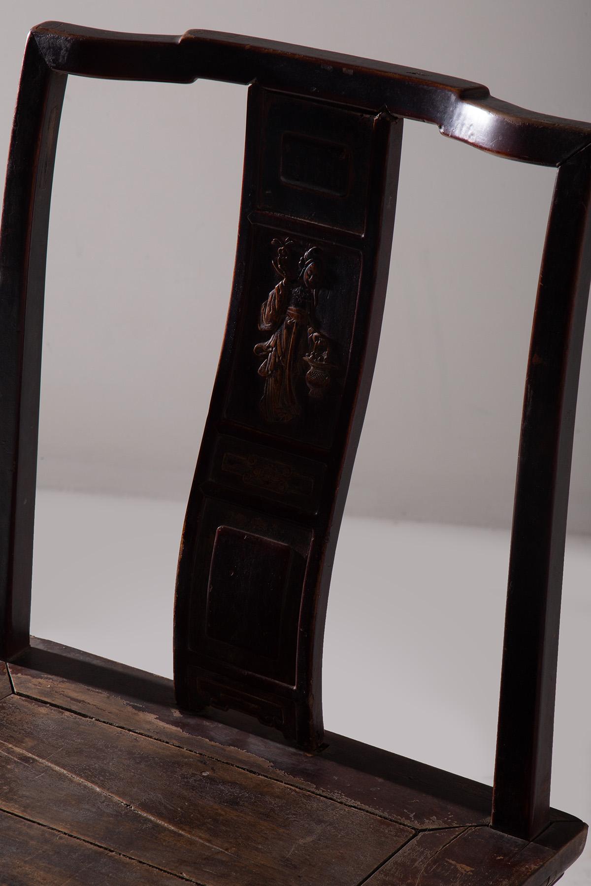 Ming Dinasty Style Chair In condizioni discrete in vendita a Milano, IT