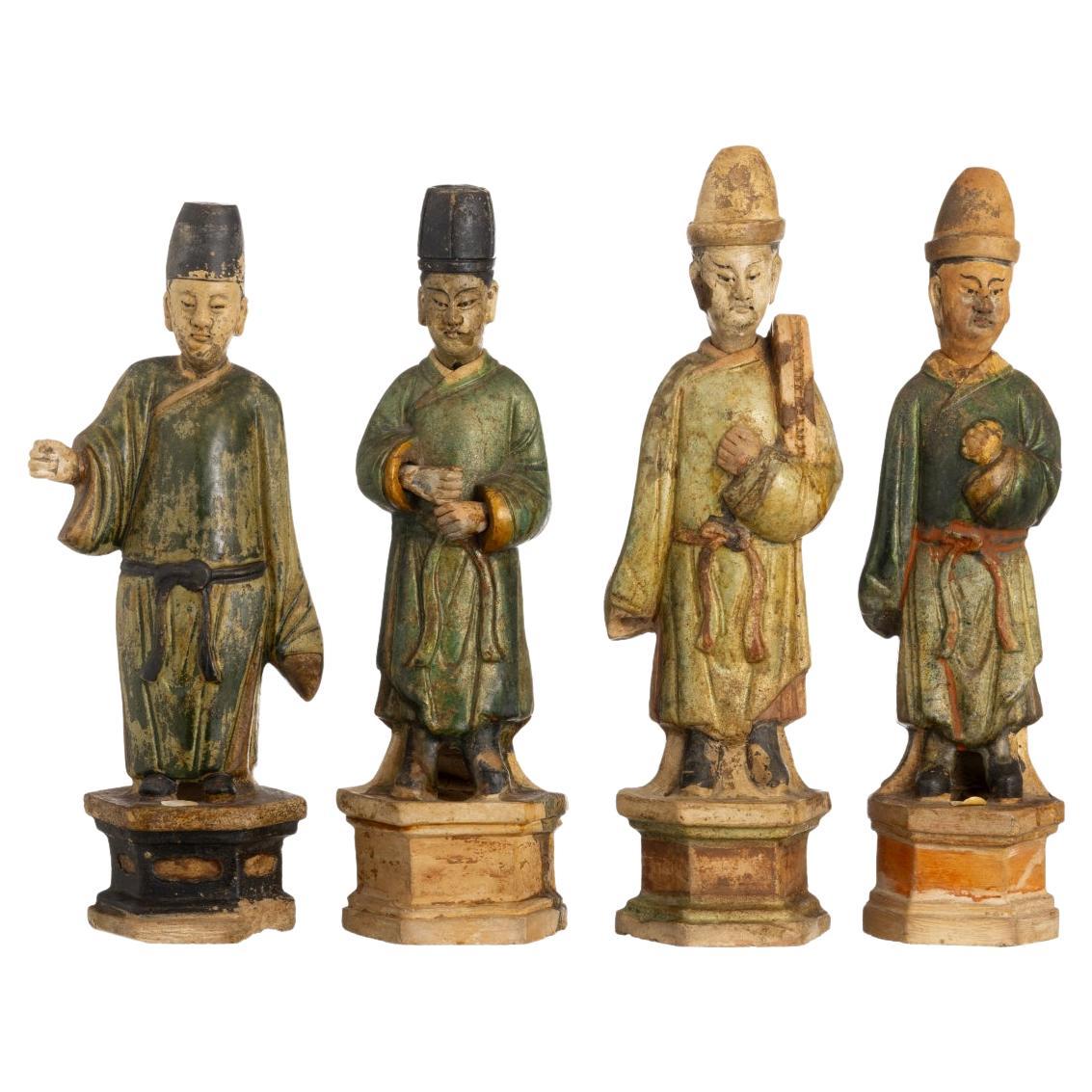 Ming Ming-Dynastie - Vier prozedurale Figuren im Angebot