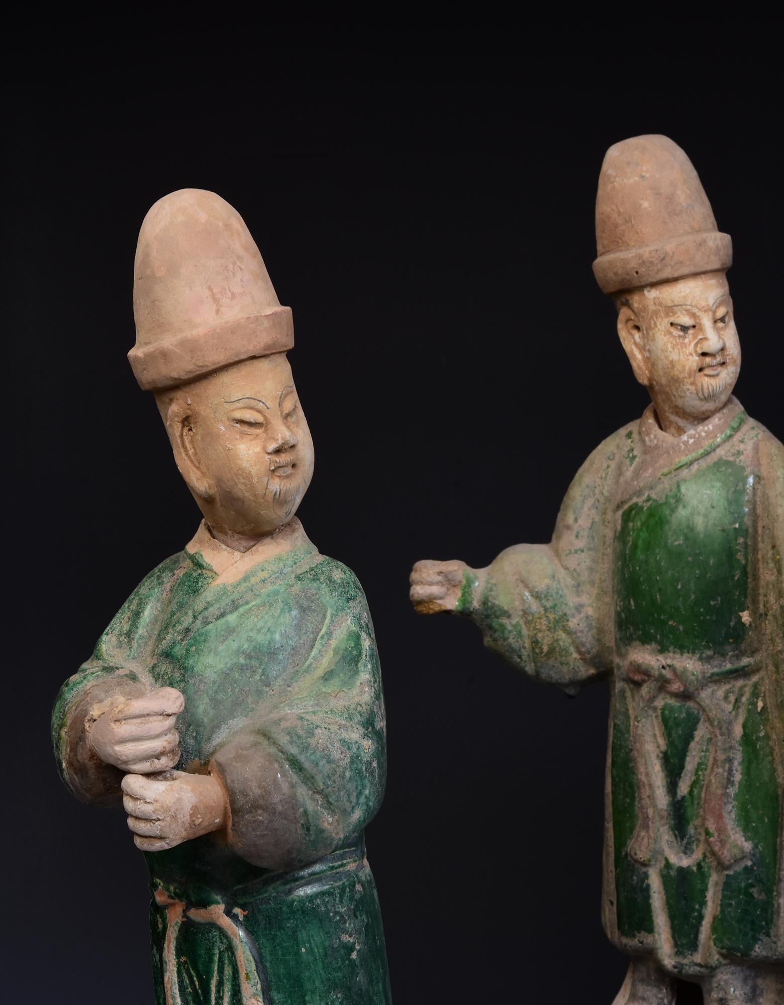 Ming Dynasty, Ein Satz antiker chinesischer glasierter Töpferwaren und Sänfte im Angebot 6