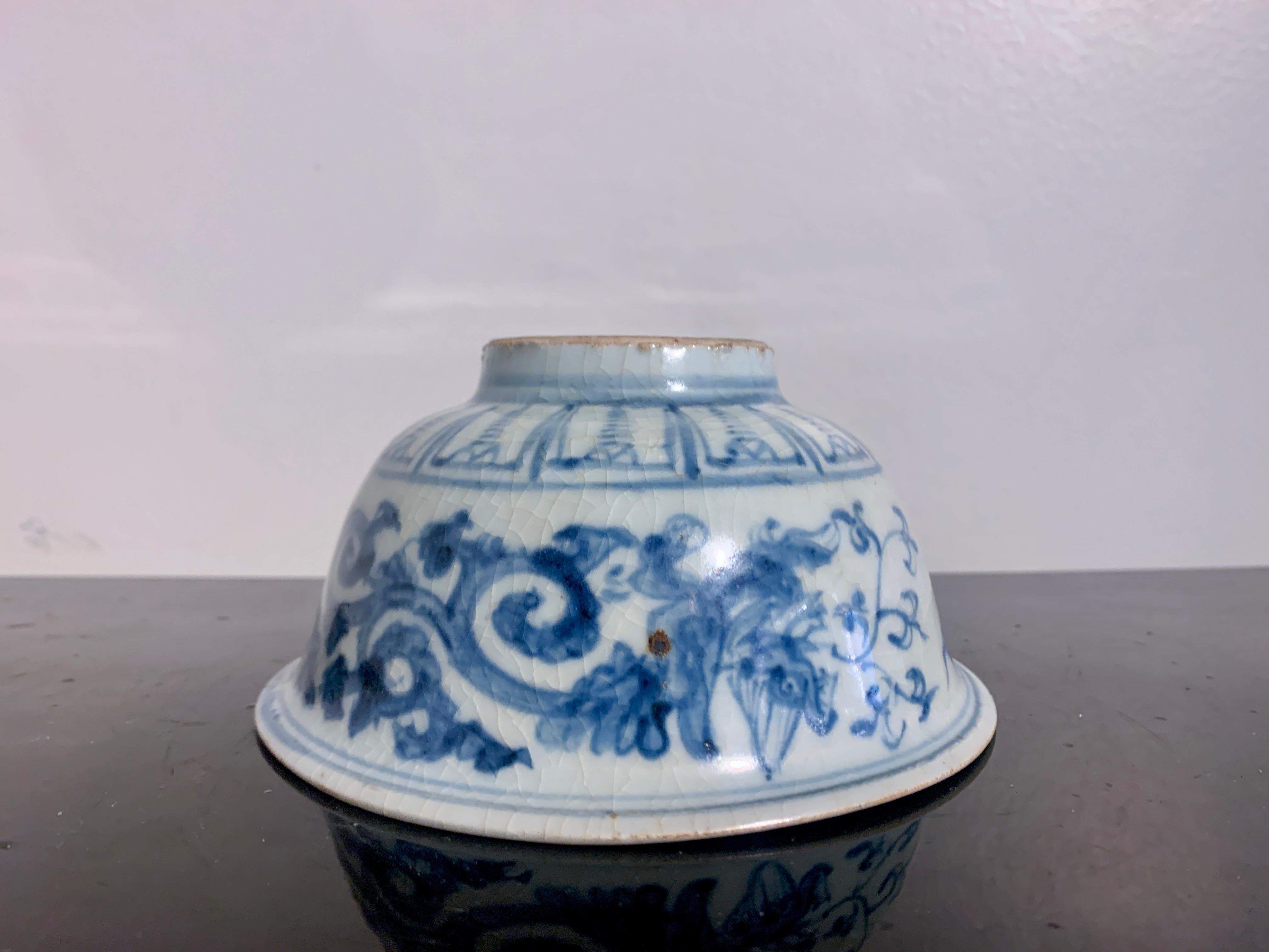 Porcelain Ming Dynasty Blue and White Bowl for the Tibetan Market, 15th/16th c, China