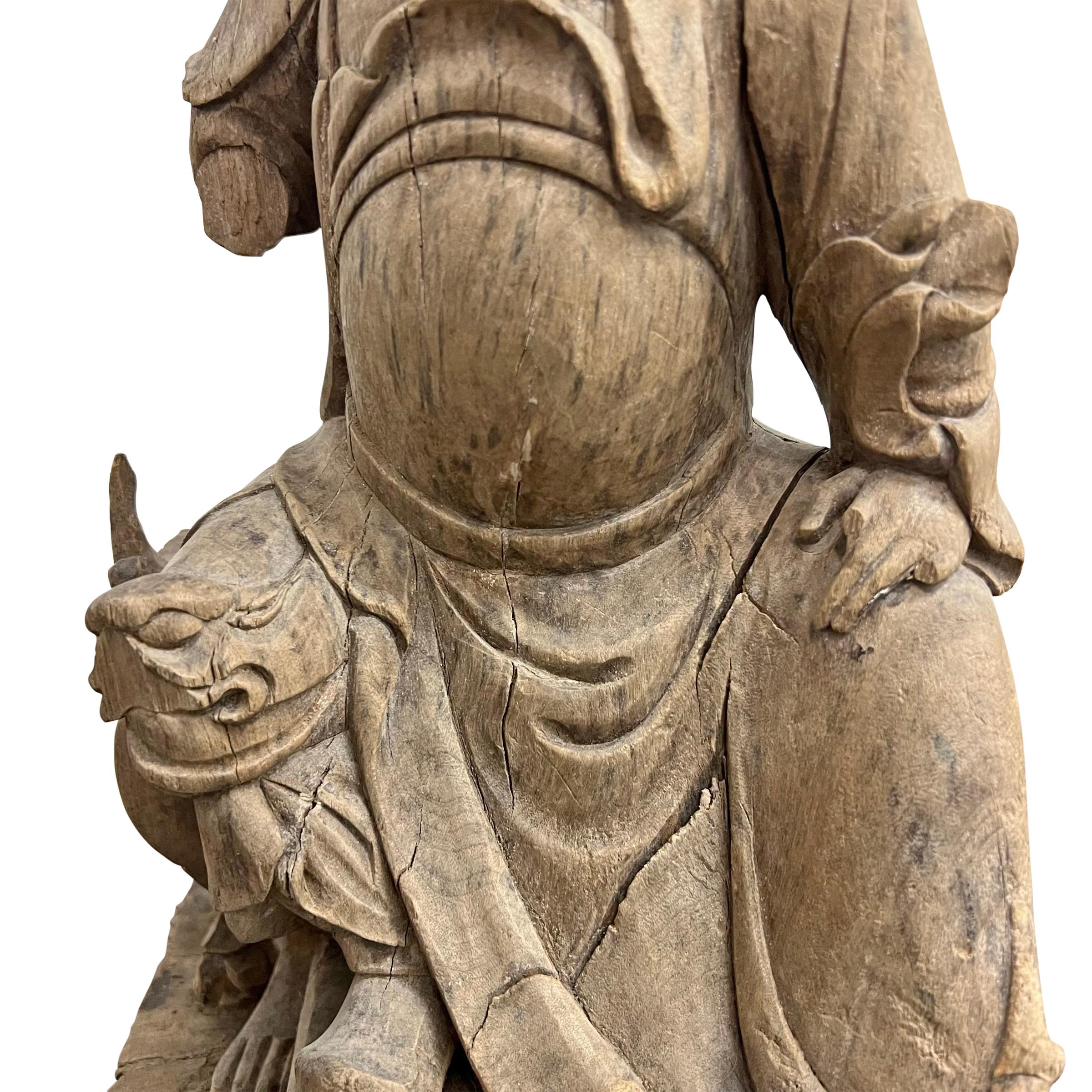 Ming Dynasty Carved Ancestor Figure For Sale 3