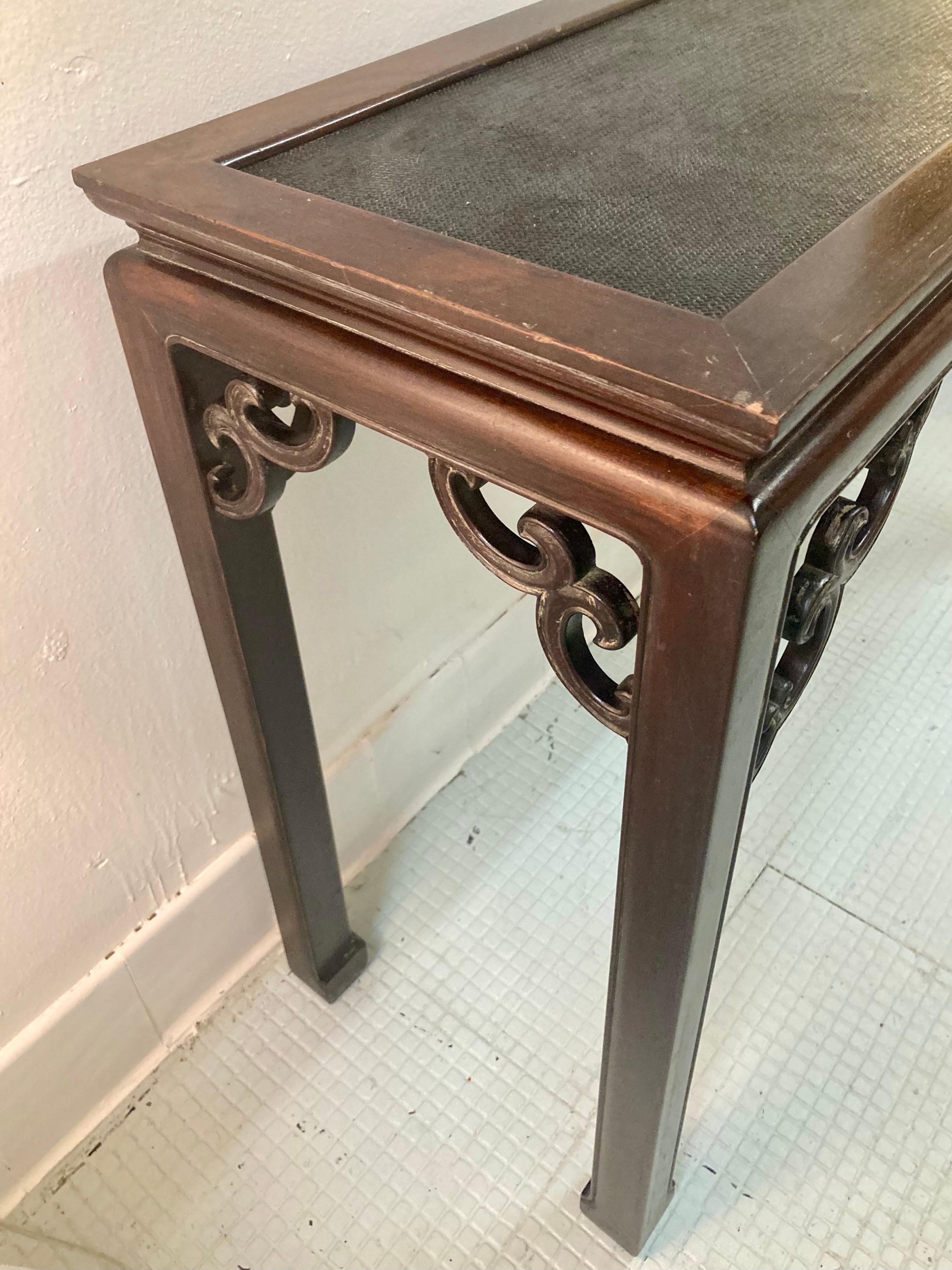 Ming Dynasty Chinese Console With Raffia Top For Sale 9