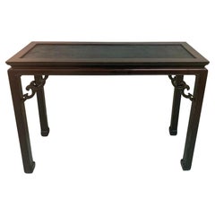 Ming Dynasty Chinese Console With Raffia Top