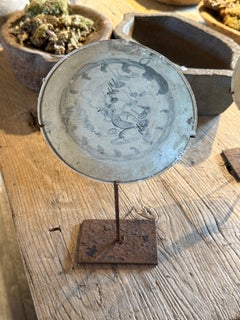 Ming Dynasty Porcelain Plate on Stand, China, 16th Century