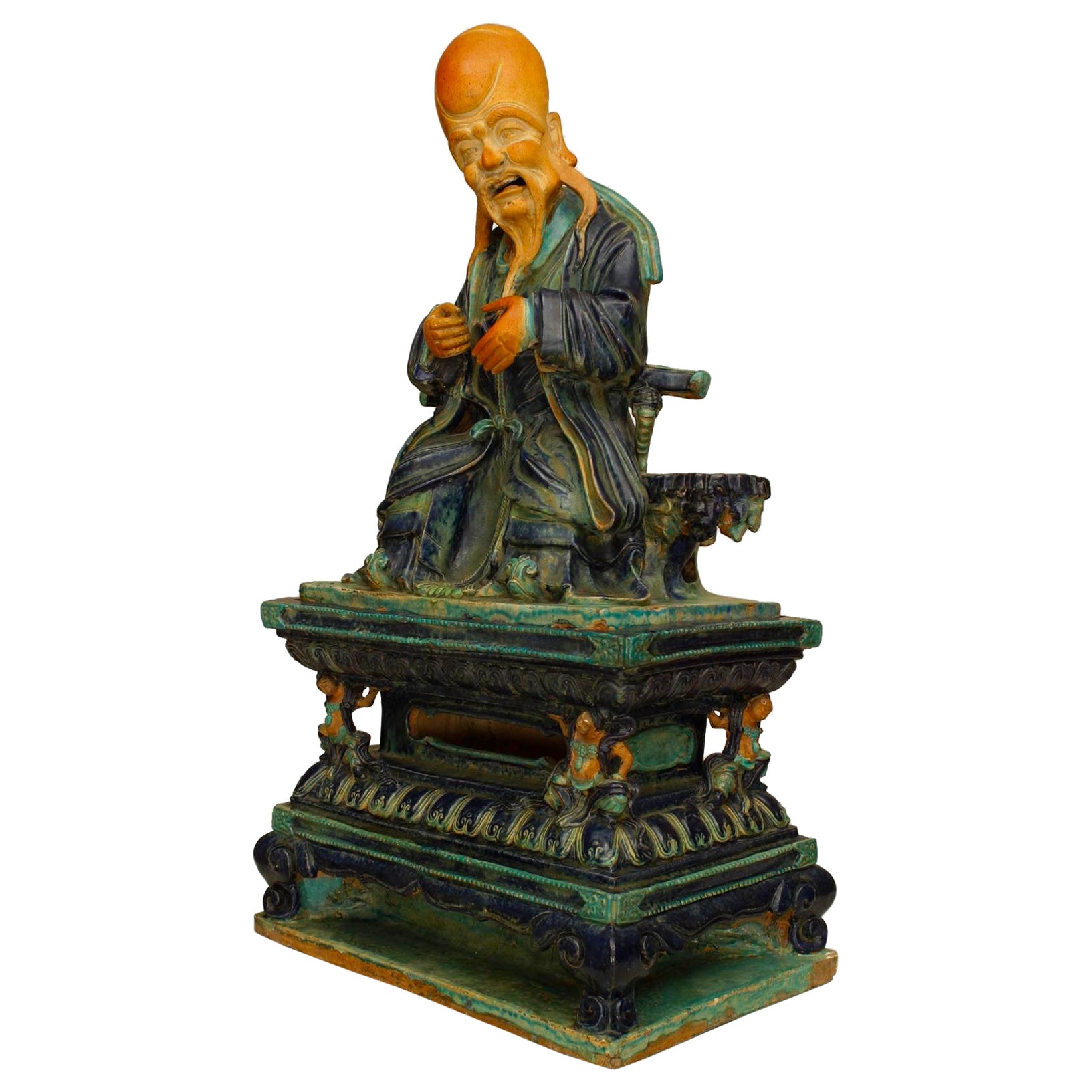 Figura di Shou Lau in porcellana della dinastia Ming
