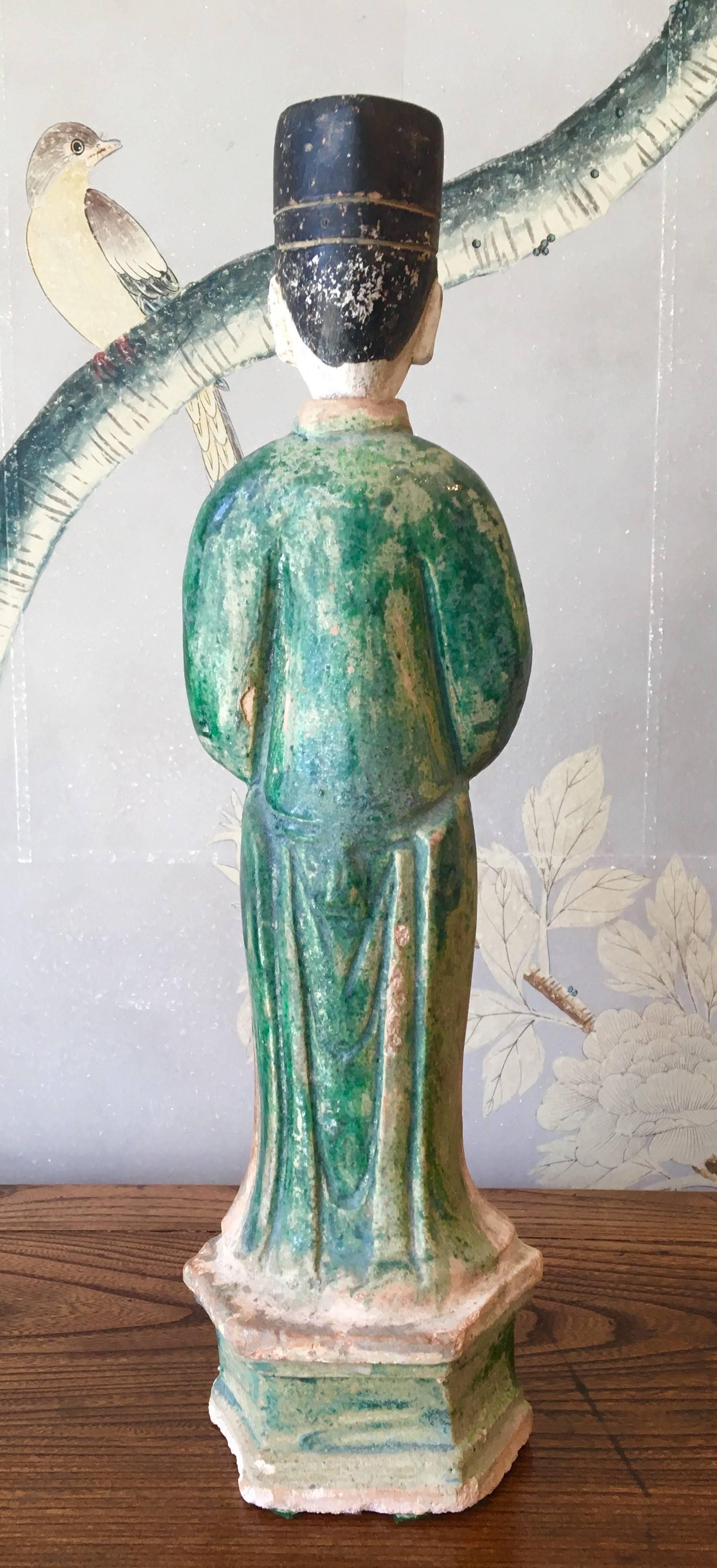 Chinese Ming Dynasty Pottery Figure For Sale