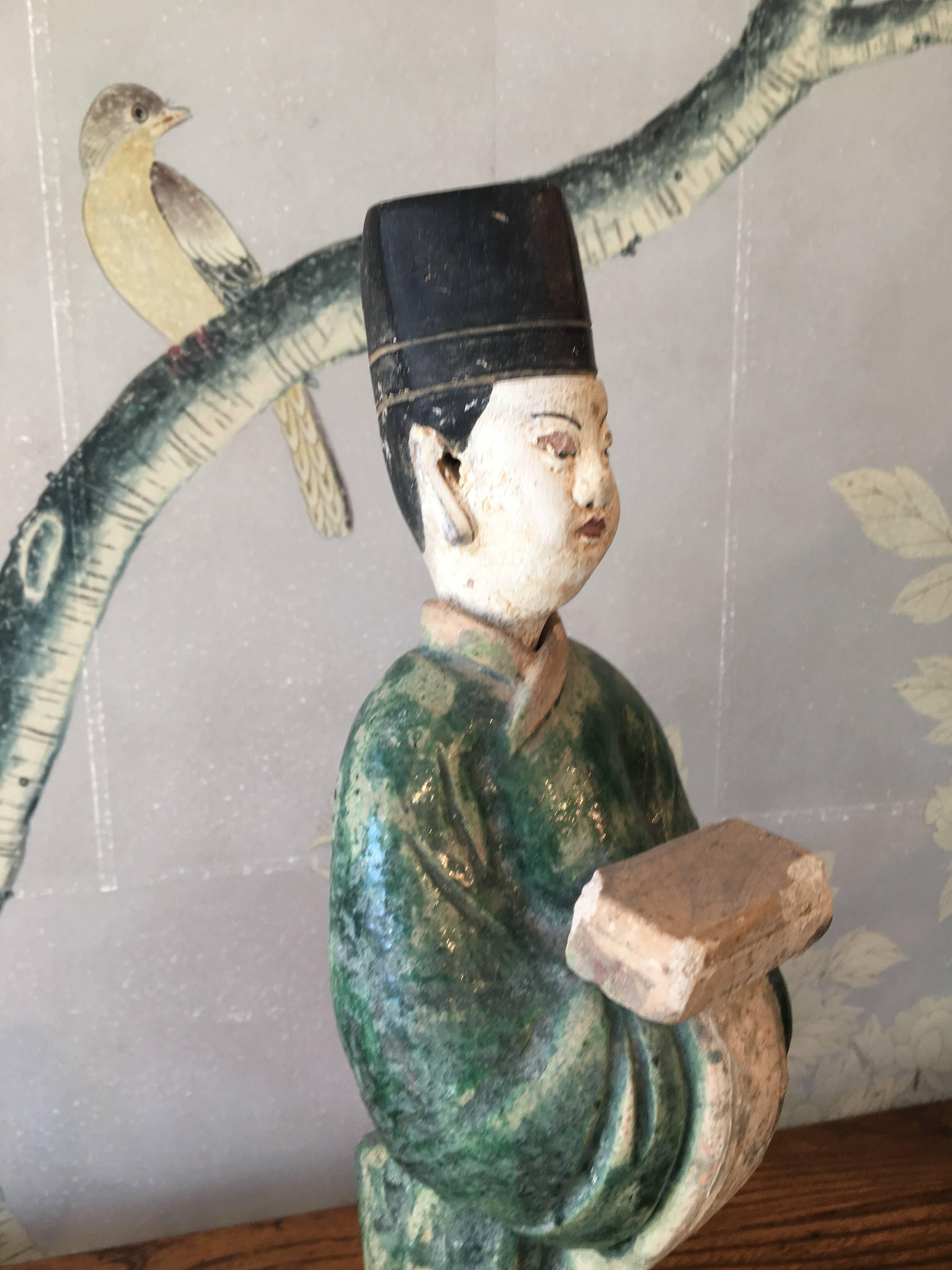 Clay Ming Dynasty Pottery Figure For Sale