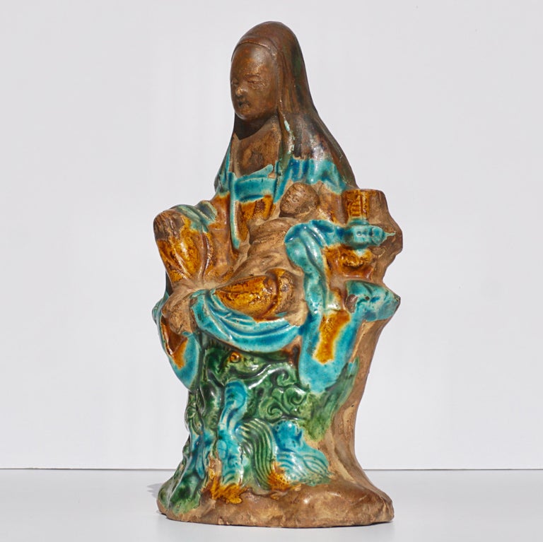 Chinese Ming Dynasty Songzi Guanyin with Child For Sale