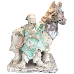 Ming Dynasty Standing Rider with Horse, Certified, TL Tested