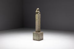 Ming Dynasty Stone Guardian Statue, China, 17th Century