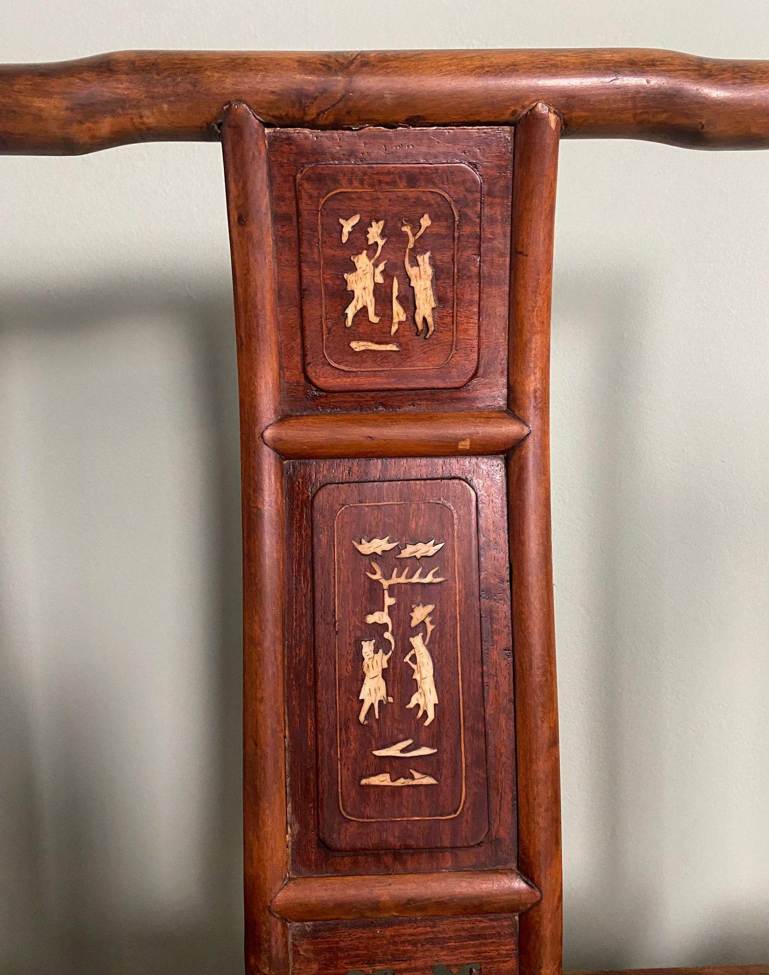 Ming Dynasty Style Four Chinese Ceremonial Chairs For Sale 10