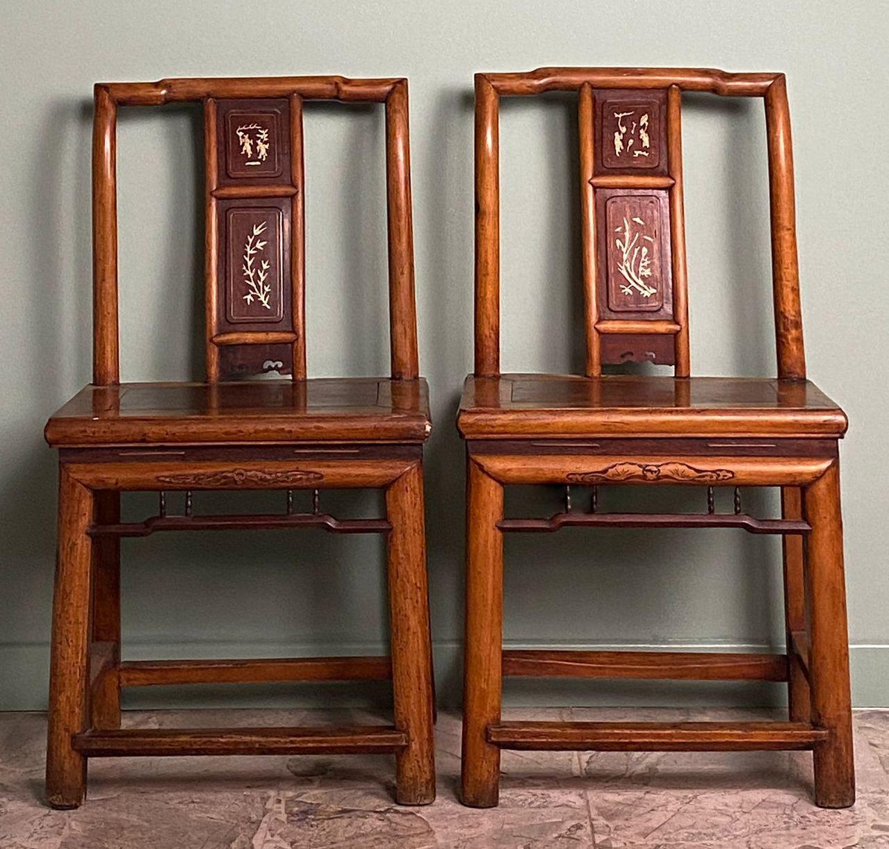 19th Century Ming Dynasty Style Four Chinese Ceremonial Chairs For Sale