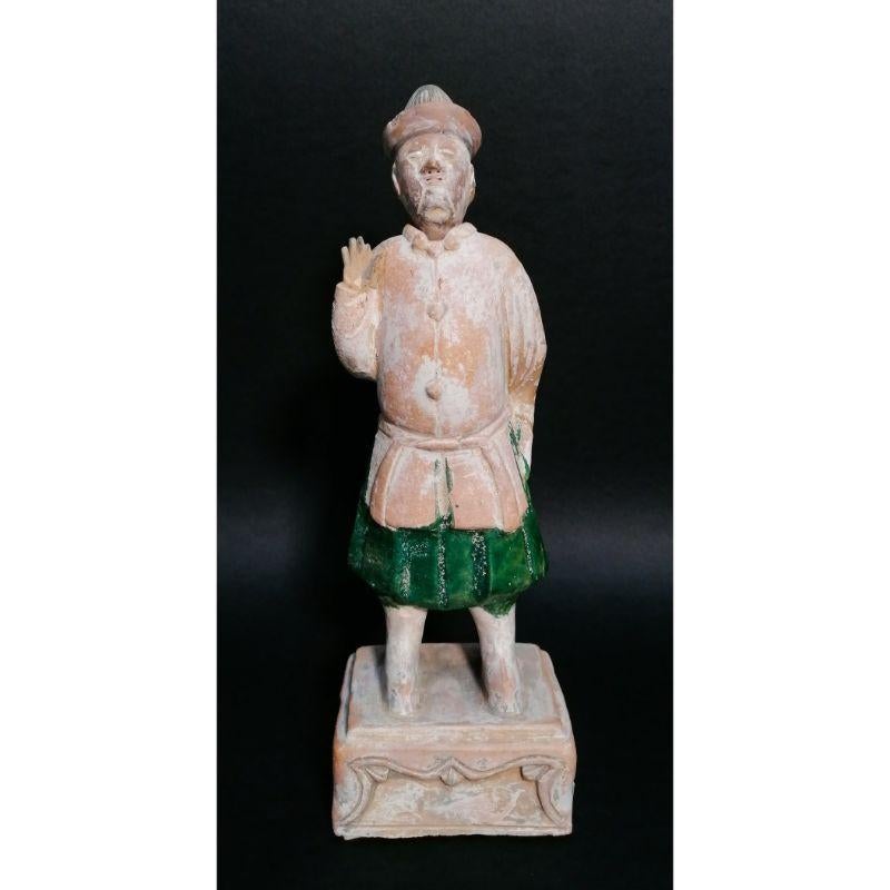 Chinese Ming Figurine in Terracotta, Attendant to the Tomb