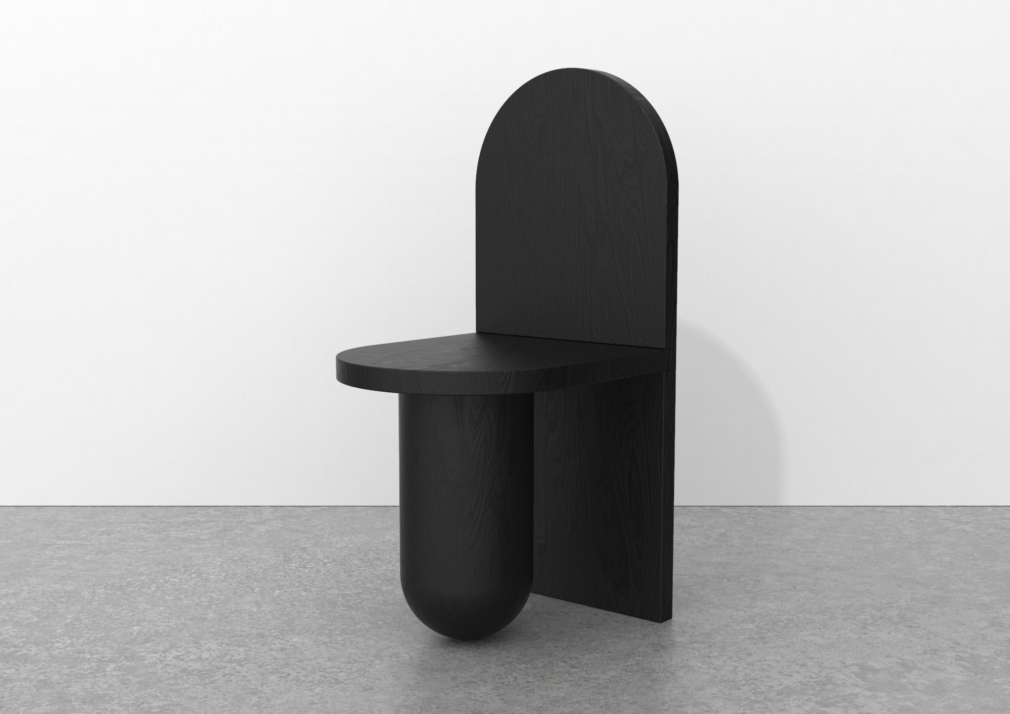 By Ming Keng Lu

The moment is commemorated in an implicit form with a reverence for the past. In the process of sweeping graves, Ming ken Lu always felt he had to record something for this thought. The result is this minimalist chair in black
