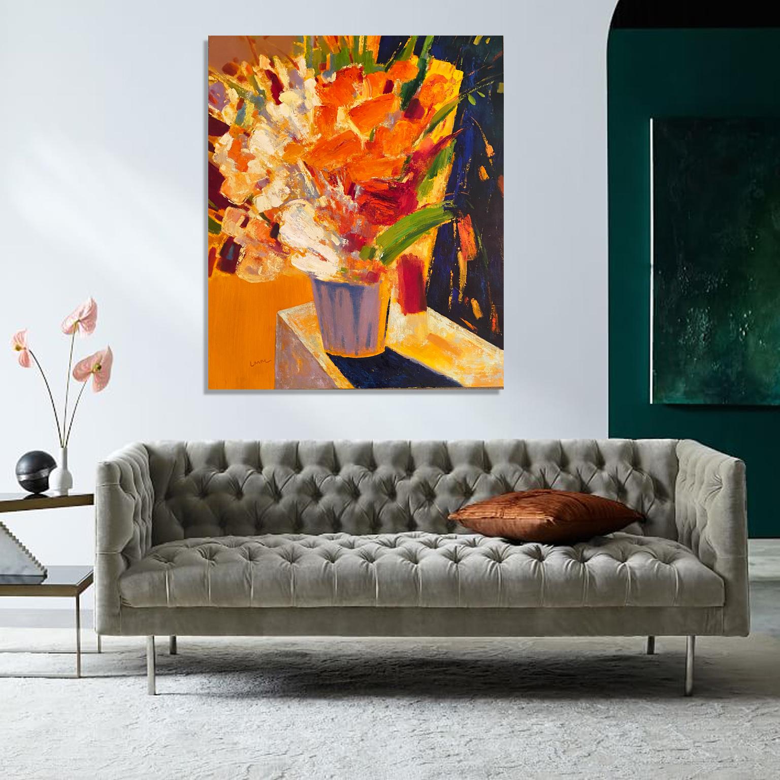 famous orange flower painting