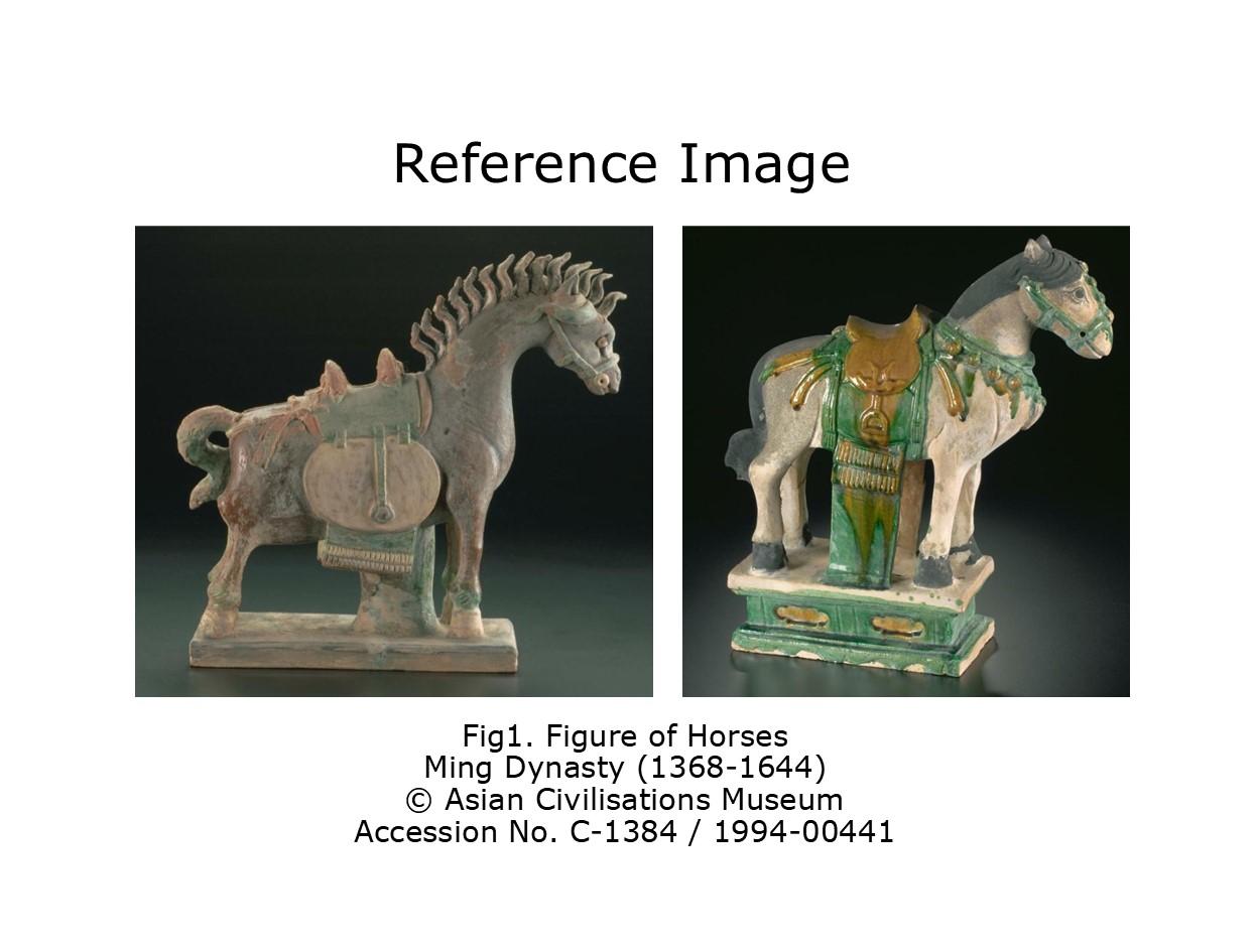 Ming Period Large Pottery Horse with Saddle (15-16th Century) For Sale 7