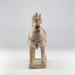 Ming Period Pottery Horse with Saddle