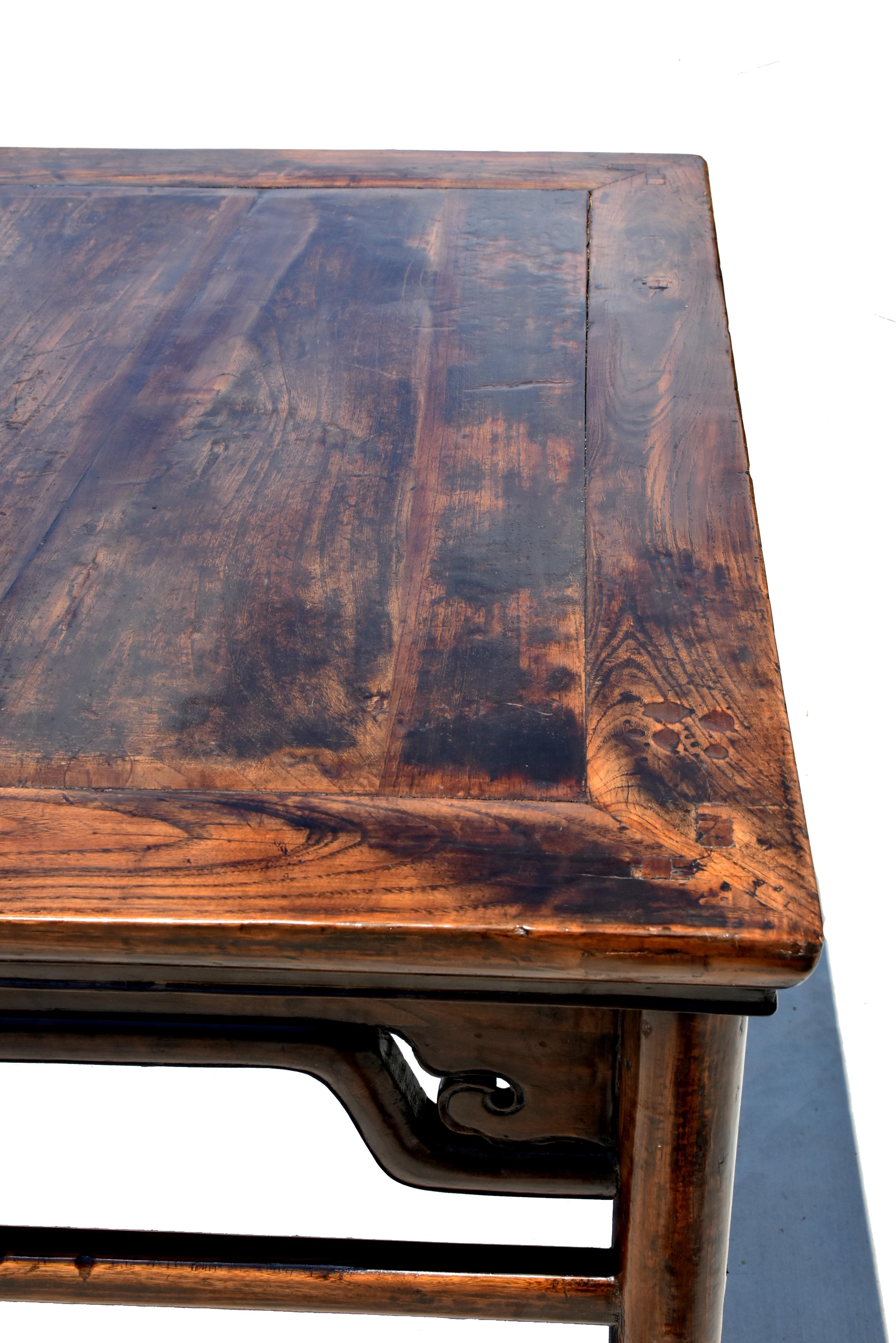 Wood Ming Square Table, circa 1890 For Sale