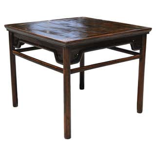 Asian Solid Wood Ming Style Table, Bench For Sale at 1stDibs